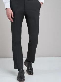 Black Slim Fit Stretch Smart Trousers