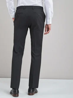 Black Slim Fit Stretch Smart Trousers