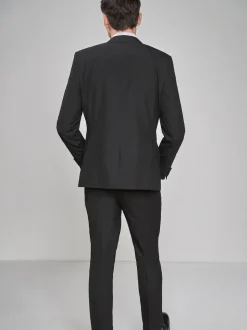 Black Slim Fit Tuxedo Suit Jacket