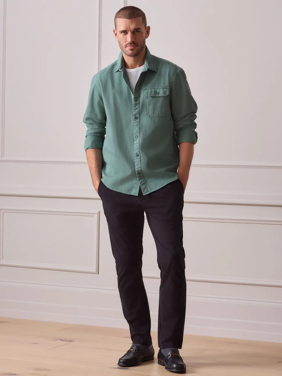 Black Slim Fit Ultimate Chino Trousers