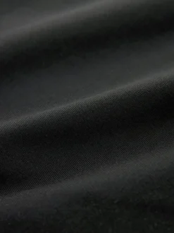 Black Slim Fit Zip Pocket Jersey Shorts