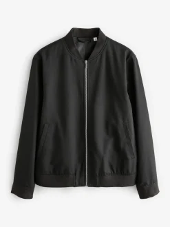 Black Smart Bomber Jacket