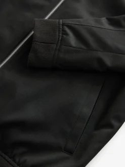 Black Smart Bomber Jacket