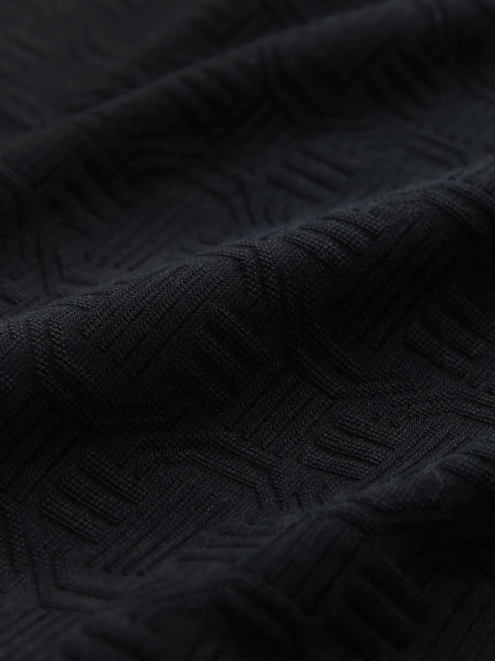 Black Smart Quarter Zip Polo Shirt