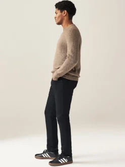 Black Solid Single Skinny Fit Classic Stretch Jeans