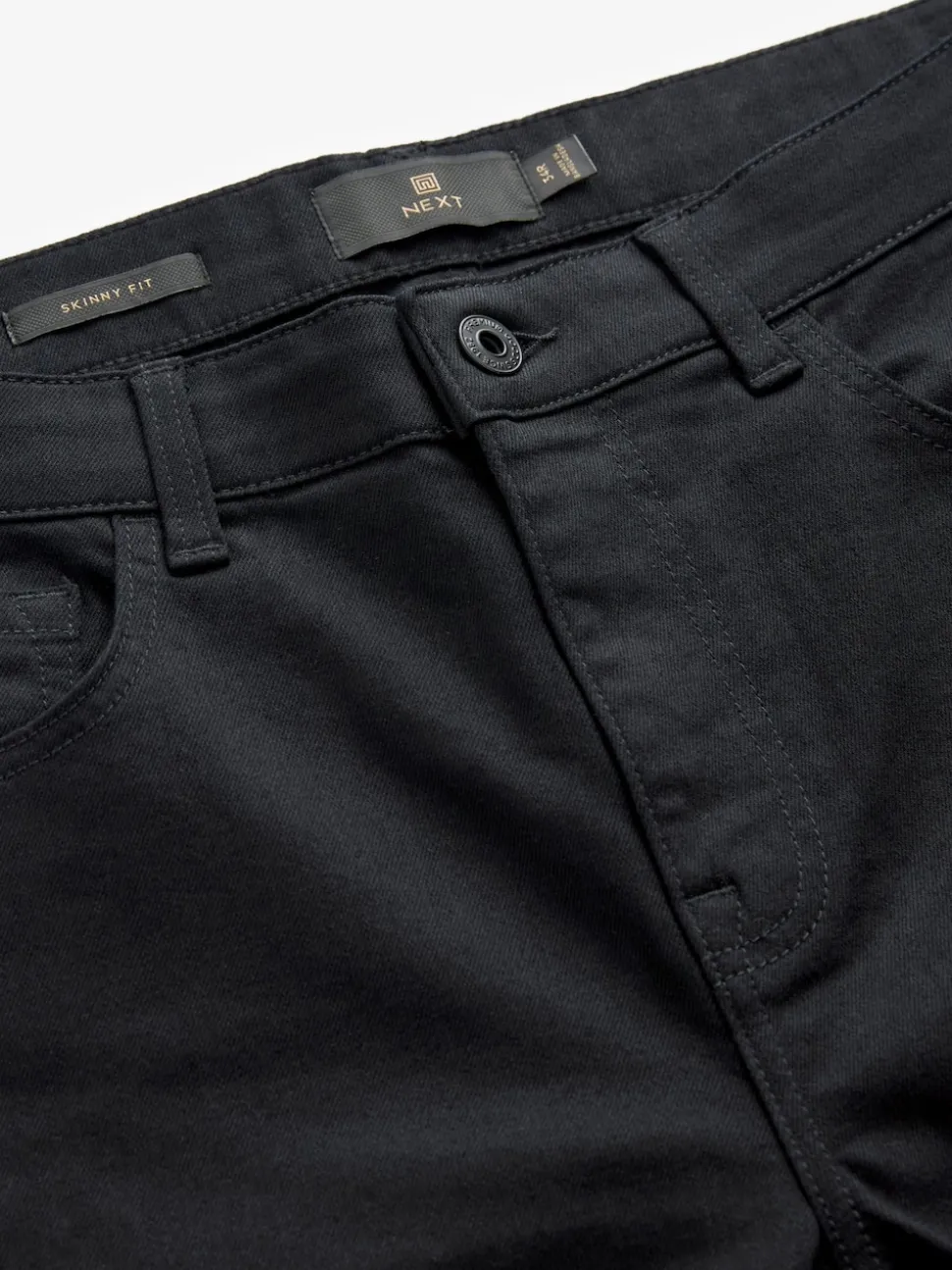 Black Solid Single Skinny Fit Classic Stretch Jeans