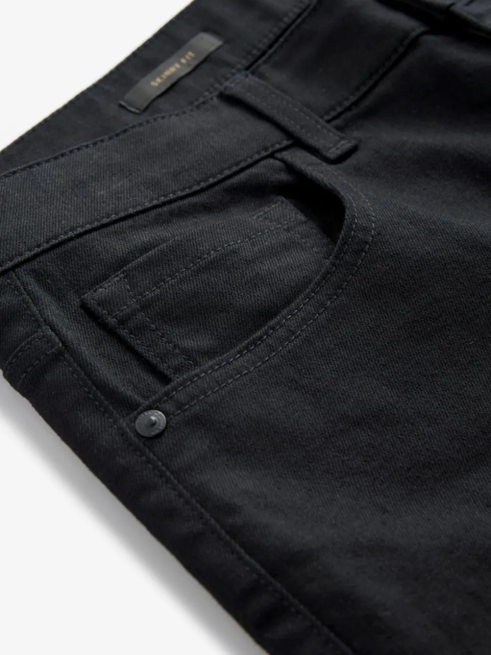 Black Solid Single Skinny Fit Classic Stretch Jeans