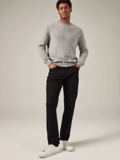 Black Solid Single Slim Fit Classic Stretch Jeans