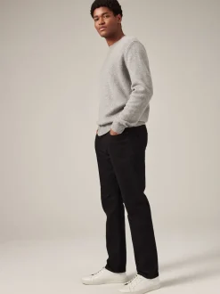 Black Solid Single Slim Fit Classic Stretch Jeans