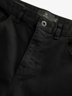 Black Solid Single Slim Fit Classic Stretch Jeans