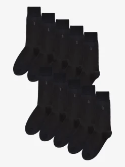 Black Stag 10 Pack Multi Stag Lasting Fresh Embroidered Socks