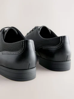Black Standard Fit Brogue Shoes