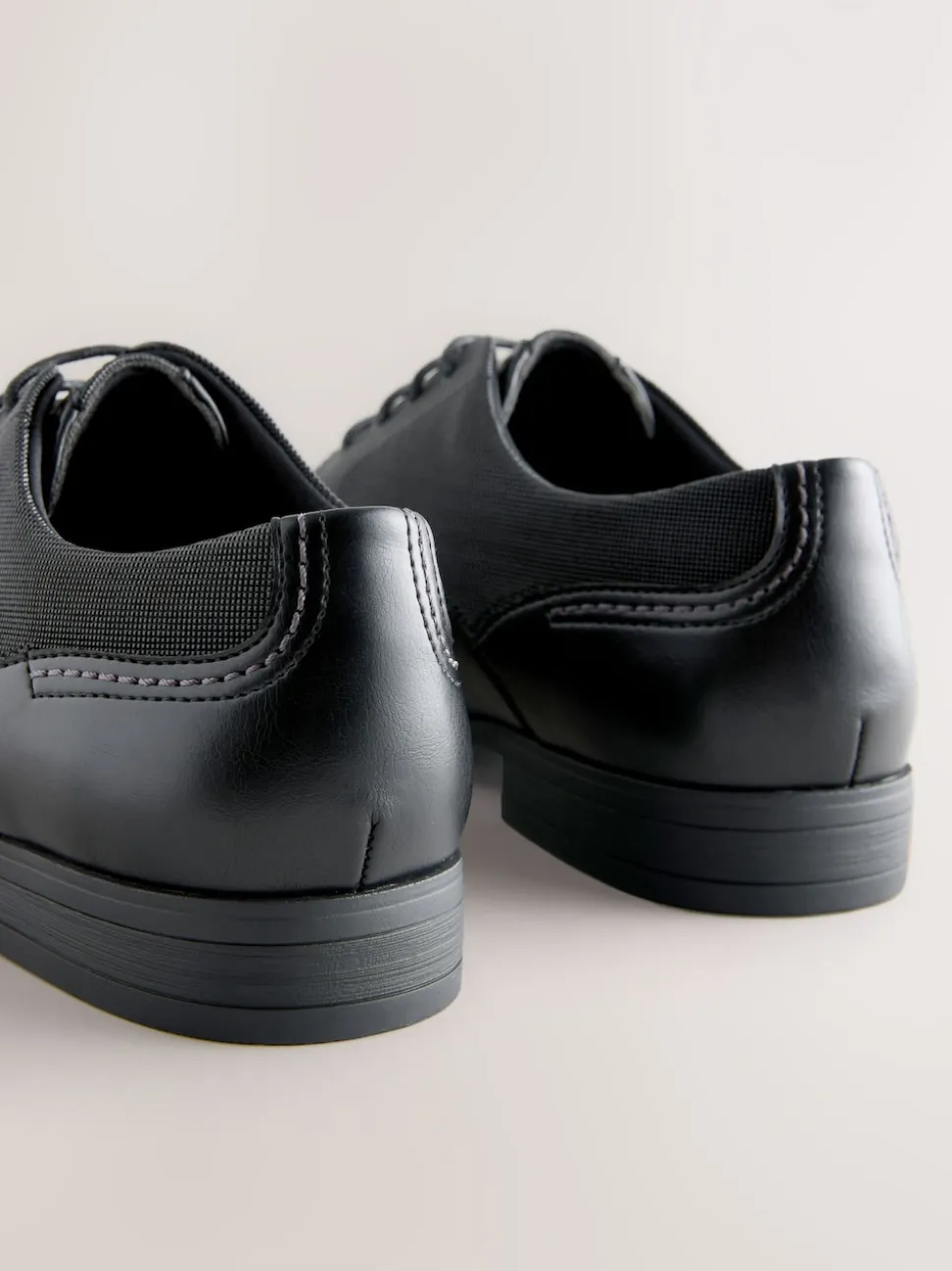 Black Standard Fit Brogue Shoes