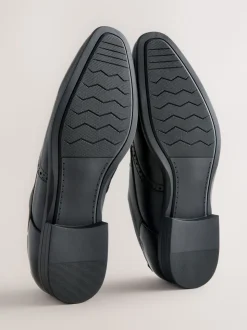 Black Standard Fit Brogue Shoes