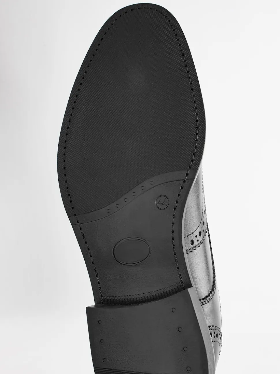 Black Standard Fit Leather Derby Brogues