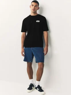 Black Star Wars Licence T-Shirt