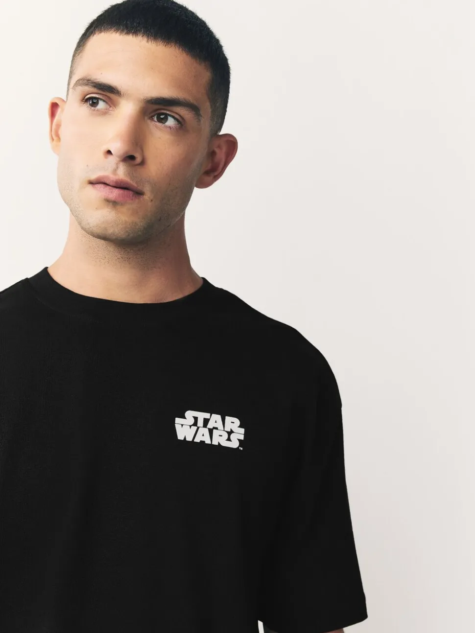 Black Star Wars Licence T-Shirt