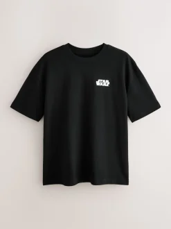 Black Star Wars Licence T-Shirt