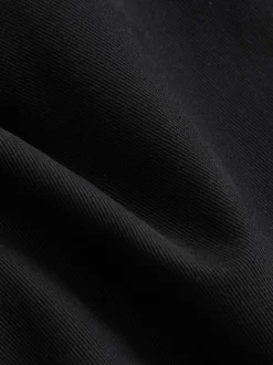 Black Straight Fit Belted Soft Touch Chino Trousers