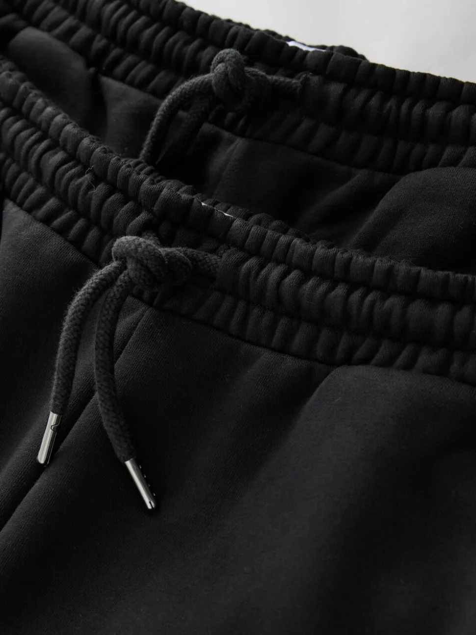 Black Straight Fit Brushback Heavyweight 2 Pack Joggers