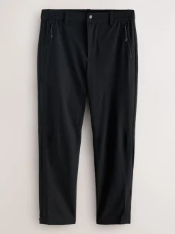 Black Straight Fit Cargo Trousers