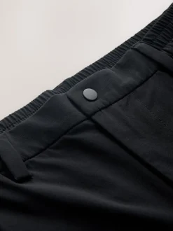 Black Straight Fit Cargo Trousers