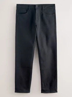 Black Straight Fit Comfort Stretch Jeans