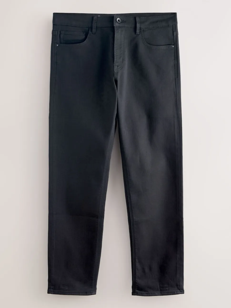 Black Straight Fit Comfort Stretch Jeans