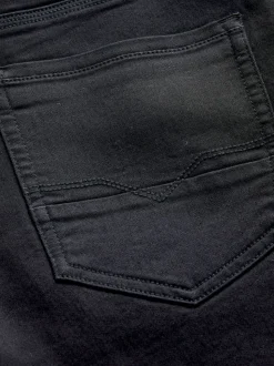 Black Straight Fit Comfort Stretch Jeans