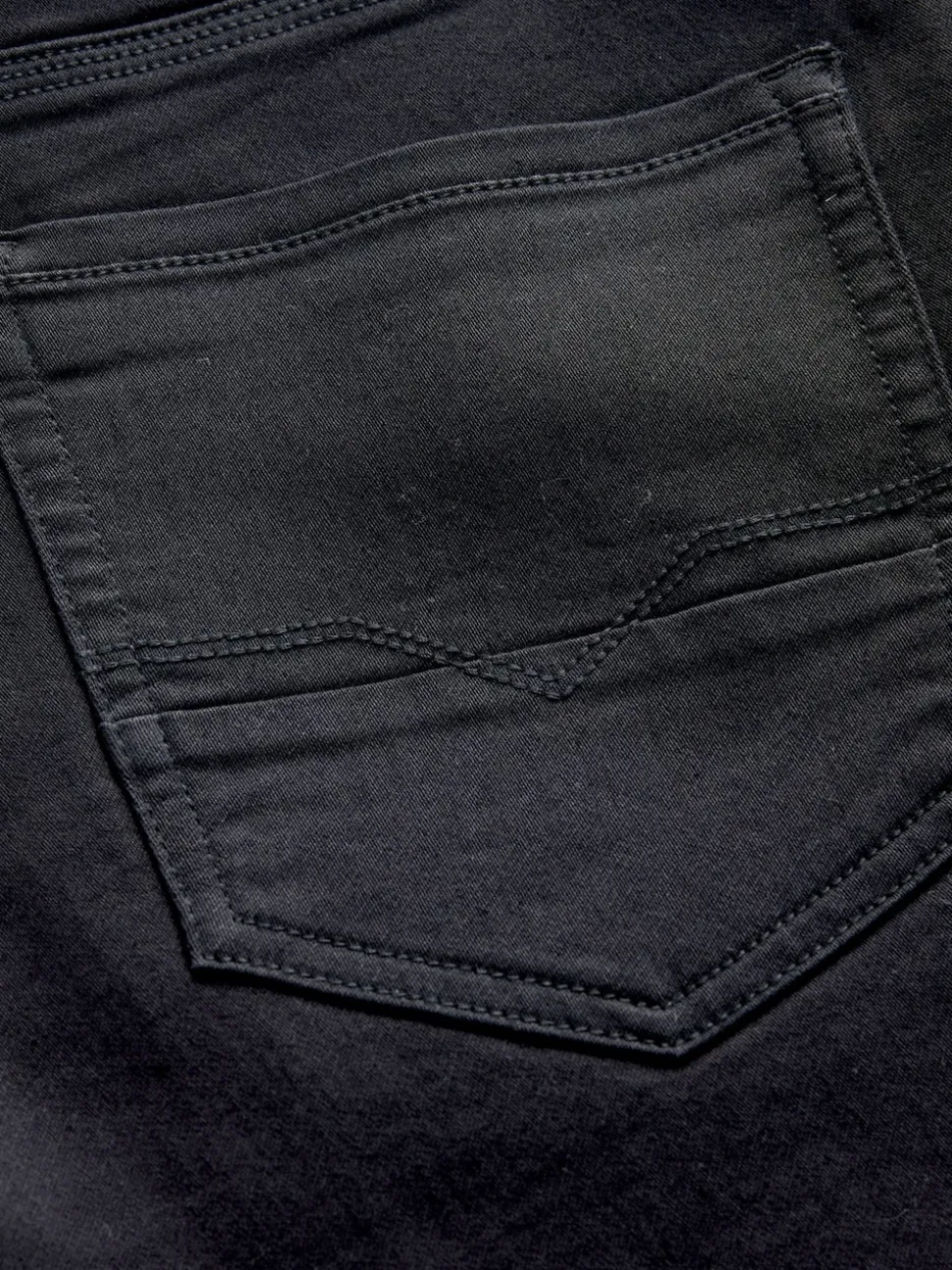 Black Straight Fit Comfort Stretch Jeans
