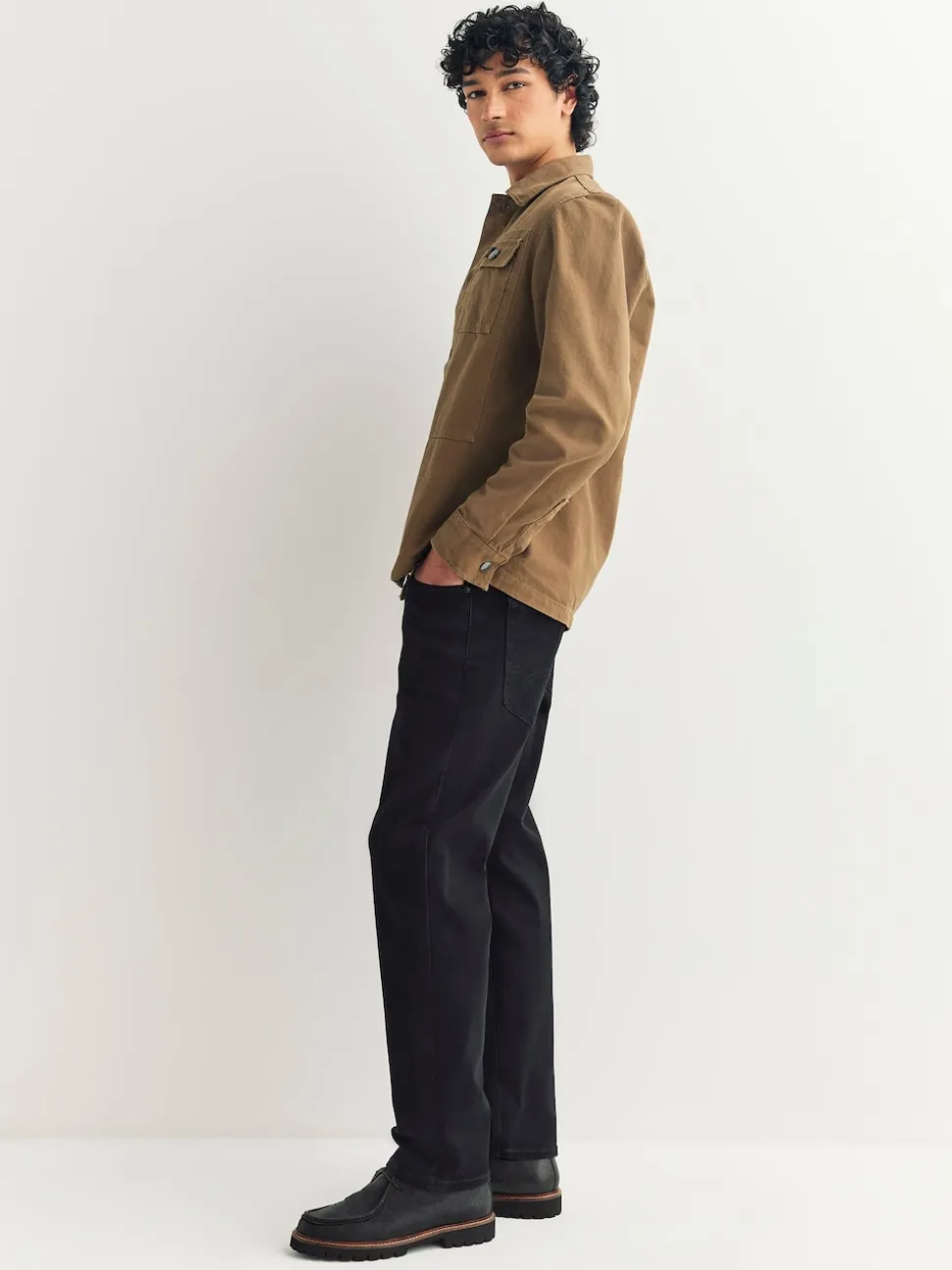 Black Straight Fit Motionflex Jeans