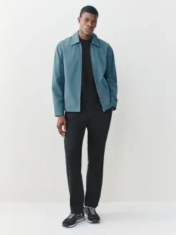 Black Straight Fit Motionflex Chino Trousers