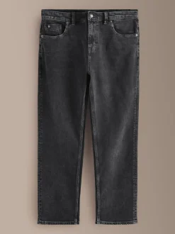 Black Straight Fit Signature Soft Touch Denim Jeans
