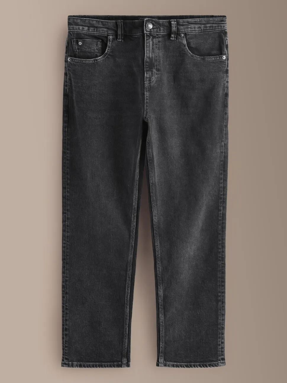 Black Straight Fit Signature Soft Touch Denim Jeans