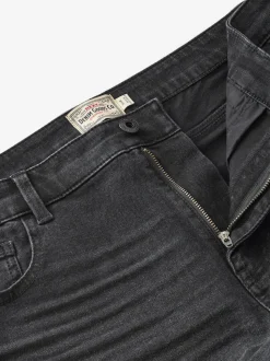 Black Straight Fit Straight Fit Essential Stretch Jeans
