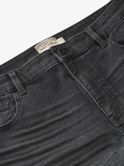 Black Straight Fit Straight Fit Essential Stretch Jeans