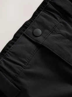Black Straight Fit ThermoGen Cargo Trousers