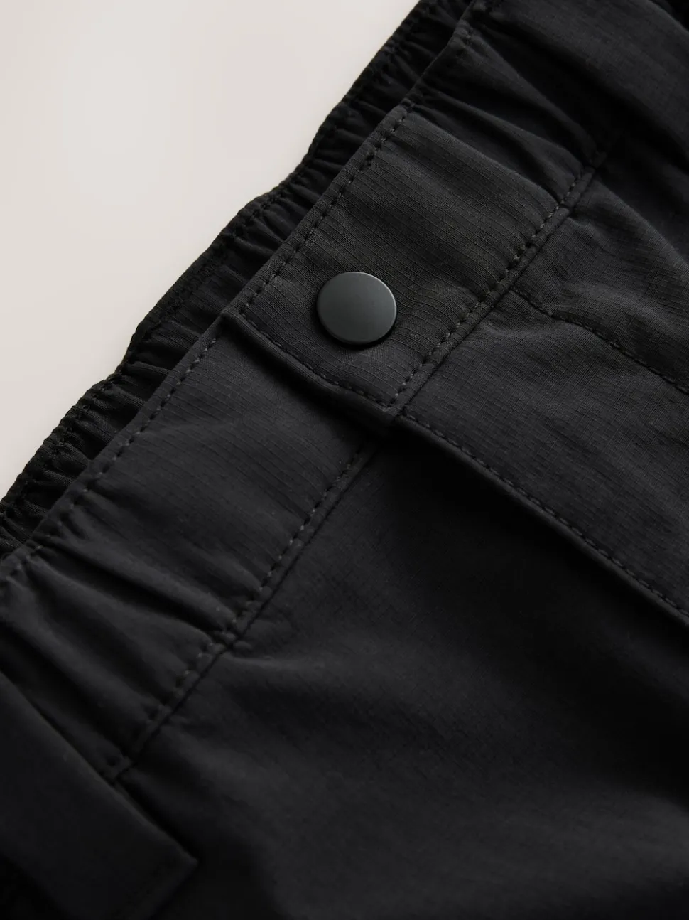 Black Straight Fit ThermoGen Cargo Trousers