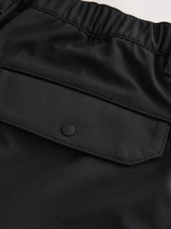 Black Straight Fit ThermoGen Cargo Trousers