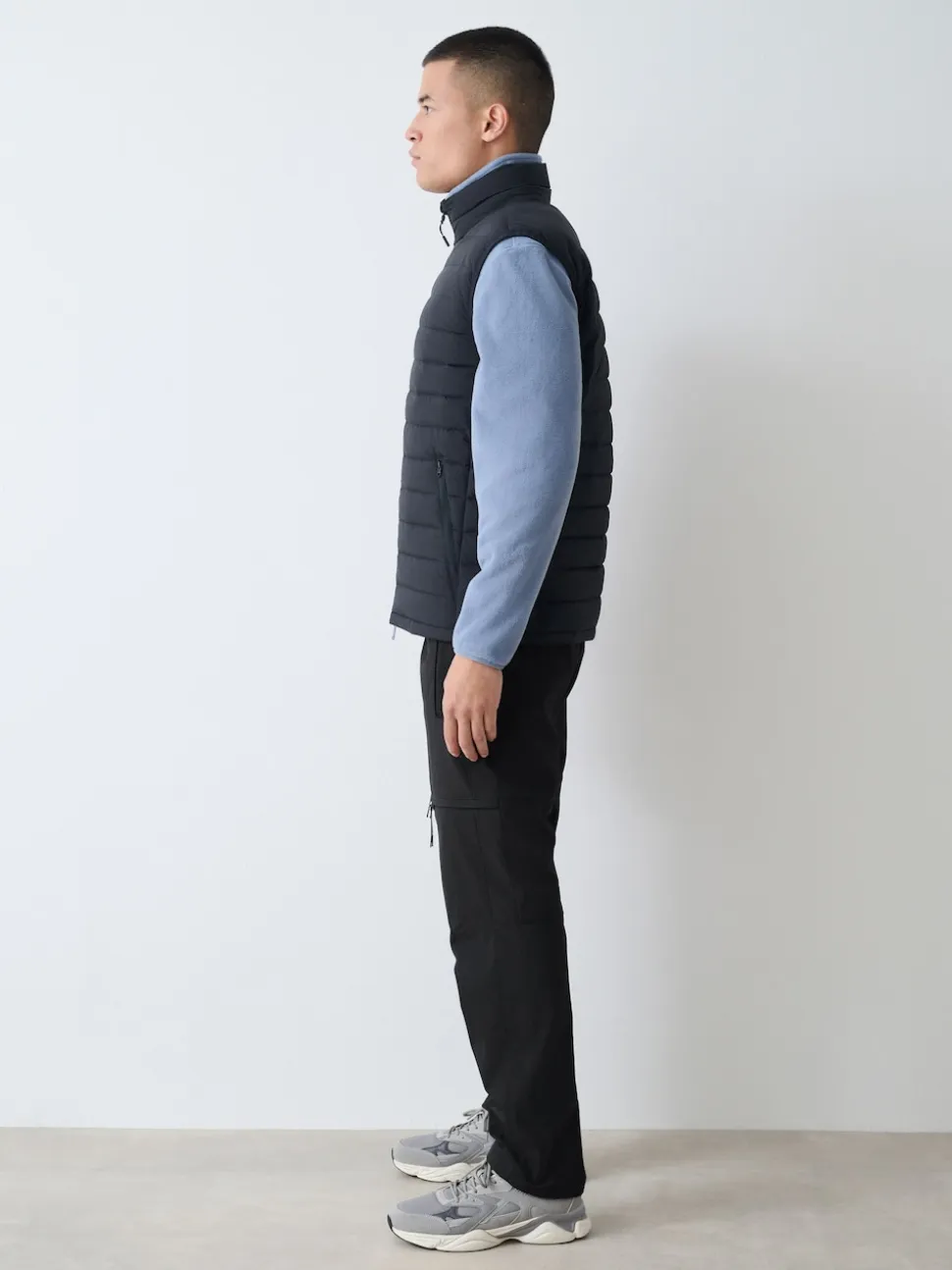 Black Straight Fit ThermoGen Cargo Trousers