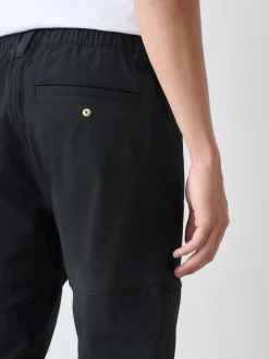 Black Straight Fit ThermoGen Cargo Trousers