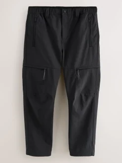 Black Straight Fit ThermoGen Cargo Trousers