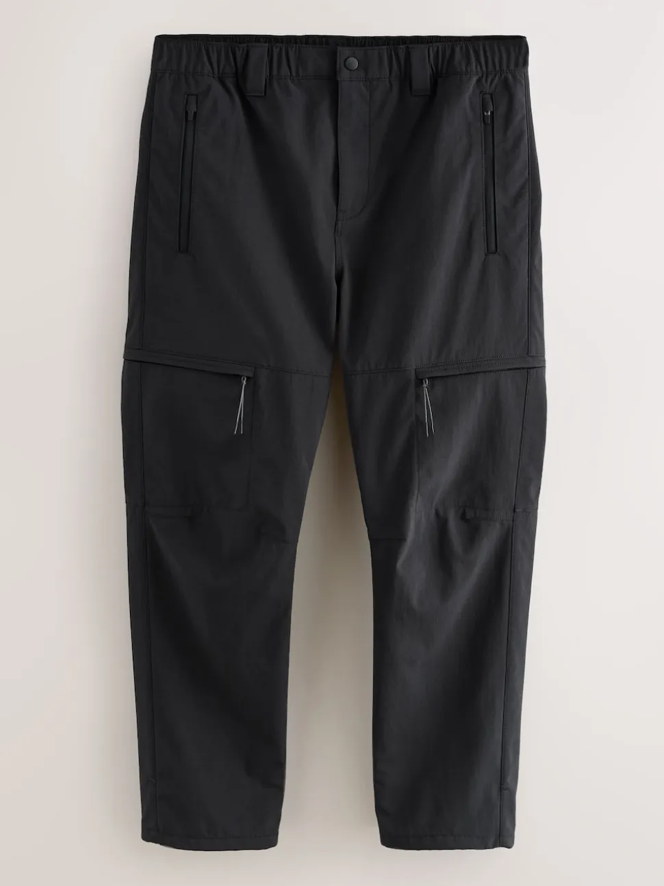 Black Straight Fit ThermoGen Cargo Trousers