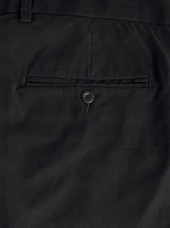 Black Straight Fit Ultimate Chino Trousers