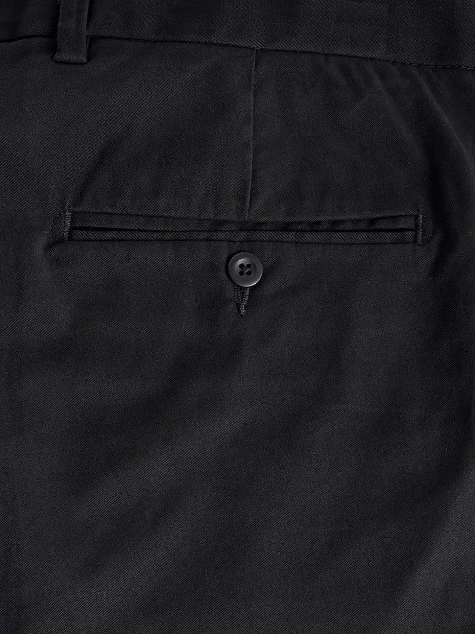 Black Straight Fit Ultimate Chino Trousers