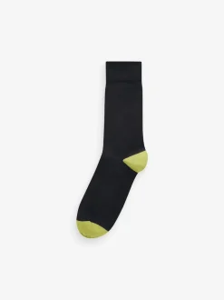 Black Stripe 12 Pack Cotton Rich Socks