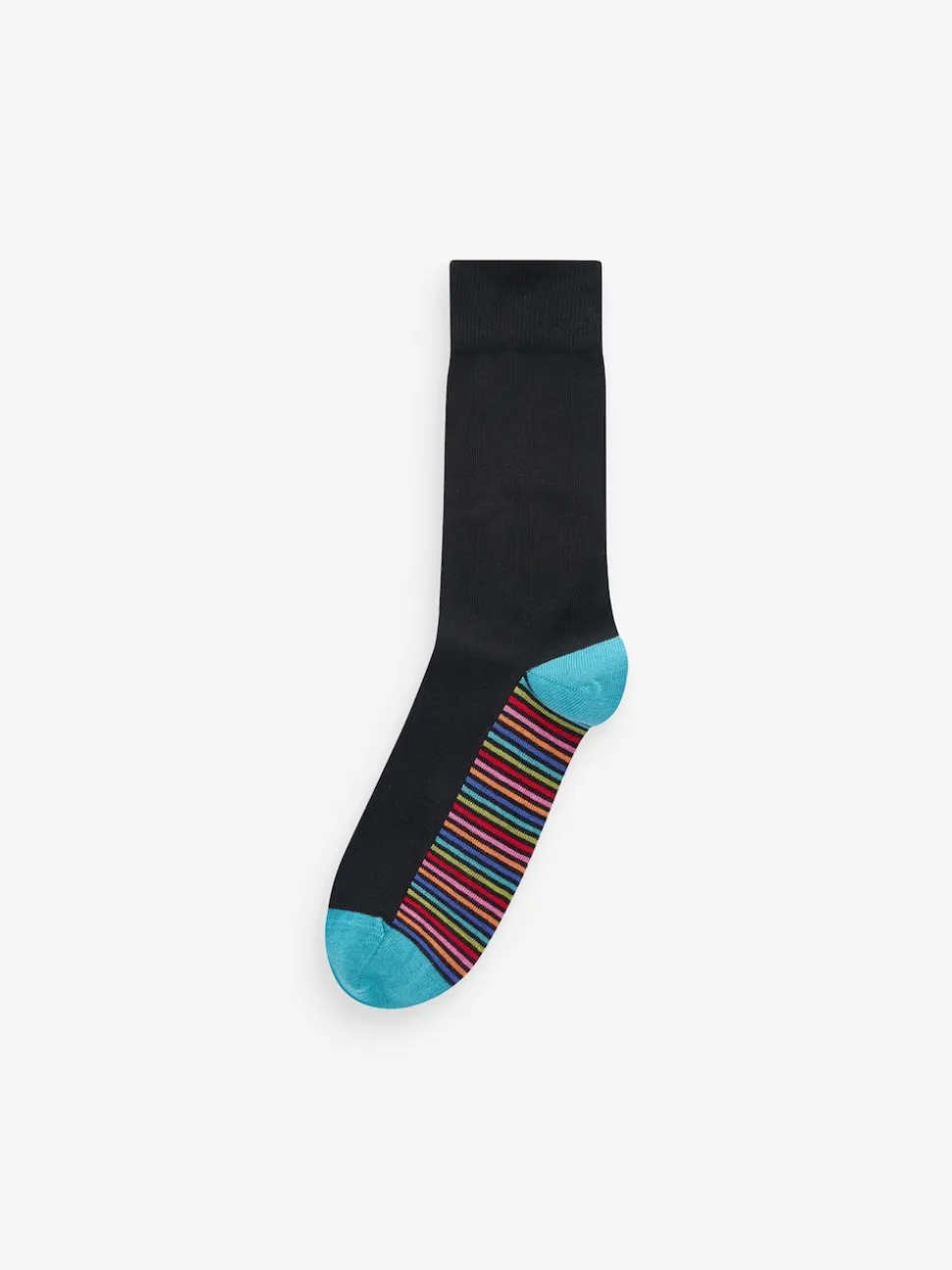 Black Stripe 12 Pack Cotton Rich Socks