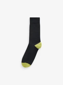 Black Stripe 12 Pack Cotton Rich Socks