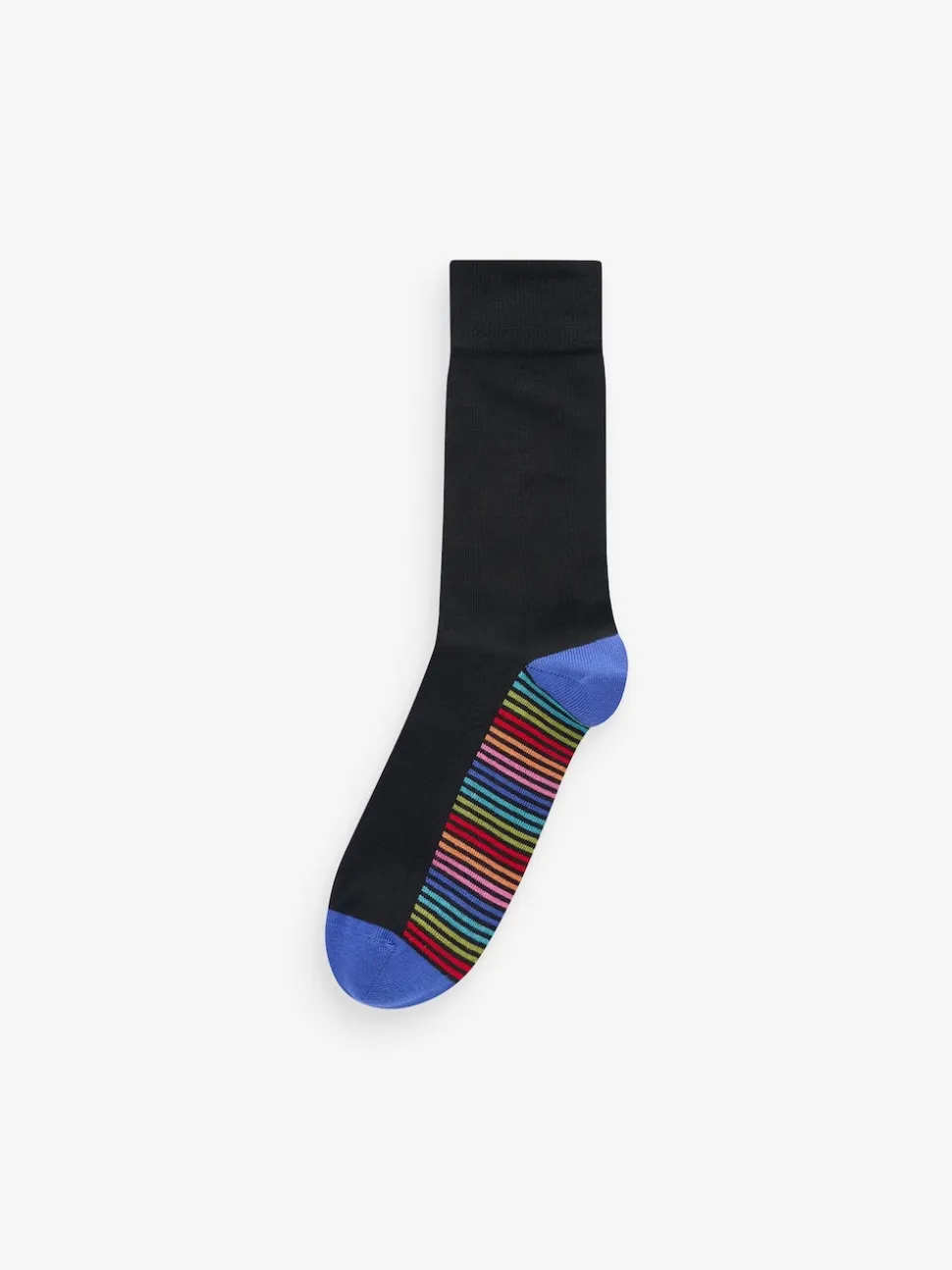 Black Stripe 12 Pack Cotton Rich Socks