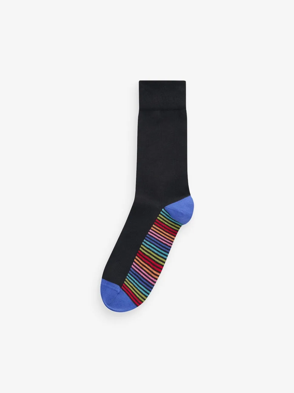 Black Stripe 12 Pack Cotton Rich Socks
